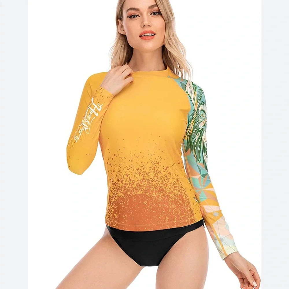 SOLD Yellow Rashguard M - Picture 2 of 12